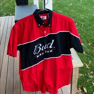 Budweiser Dale Earnhardt racing ss button down